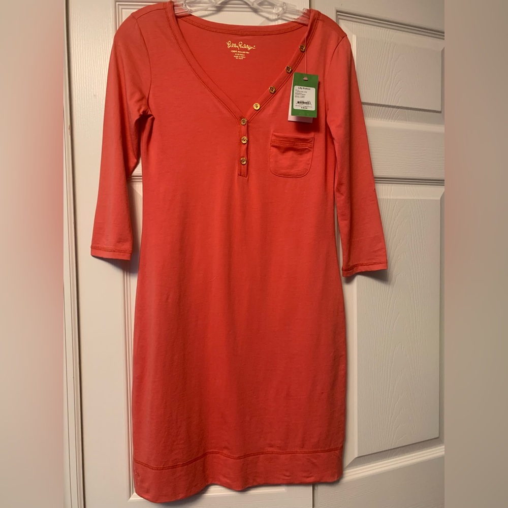 Lilly Pulitzer NWT Palmetto Dress in island coral size xxs
